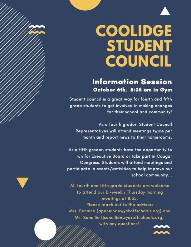 Coolidge Student Council Information