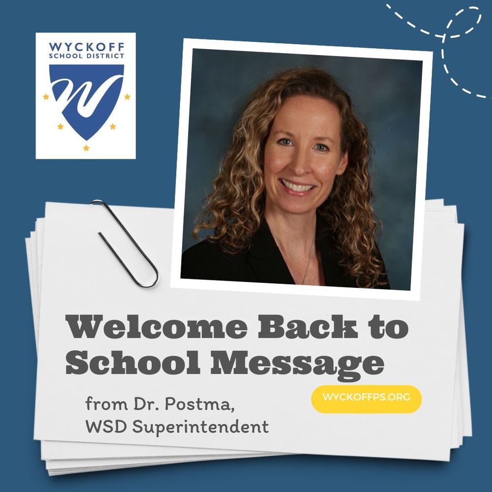 Welcome Back to School from Dr. Postma 