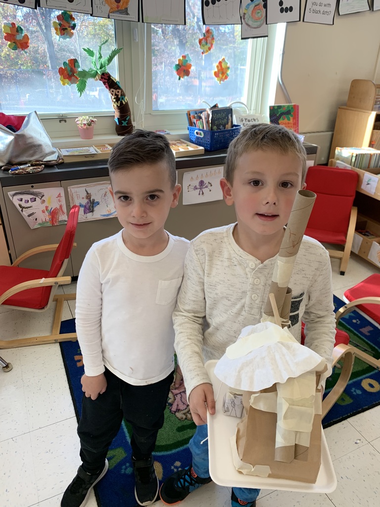 boys holding build