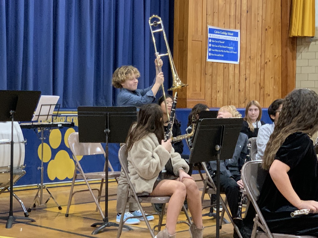5th Grader and his trombone