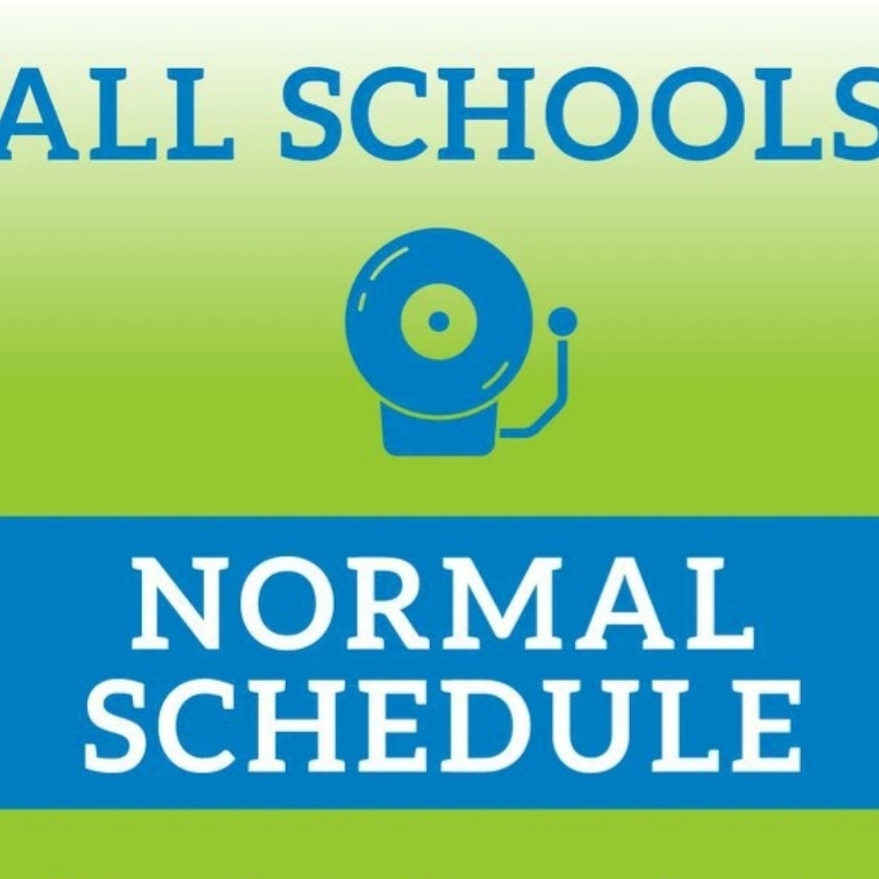 all schools normal schedule