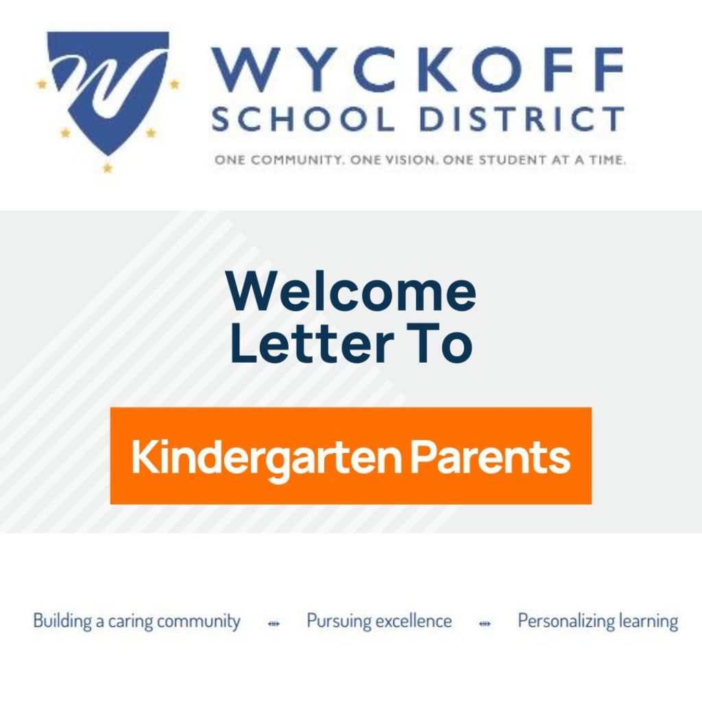 welcome letter to K parents